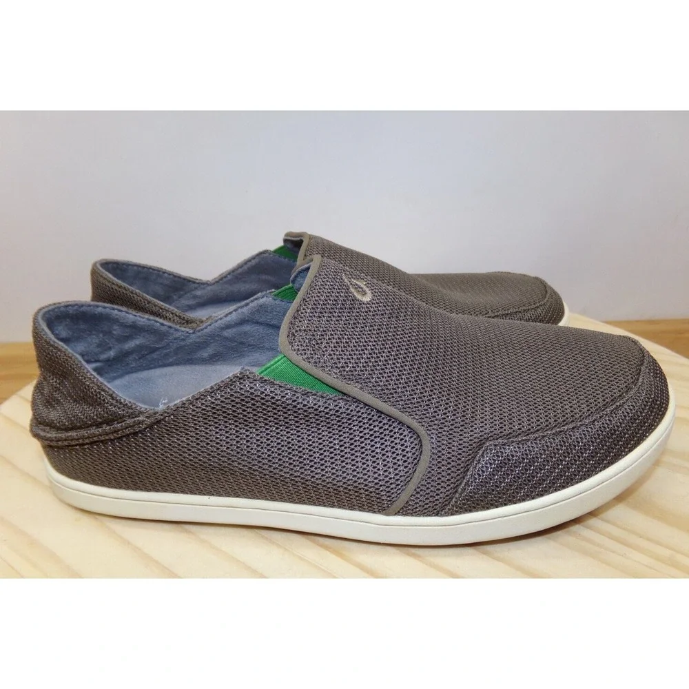 Olukai Nohea Mesh Slip On Shoes Mens Brown Size 9.5‎ Casual Loafers